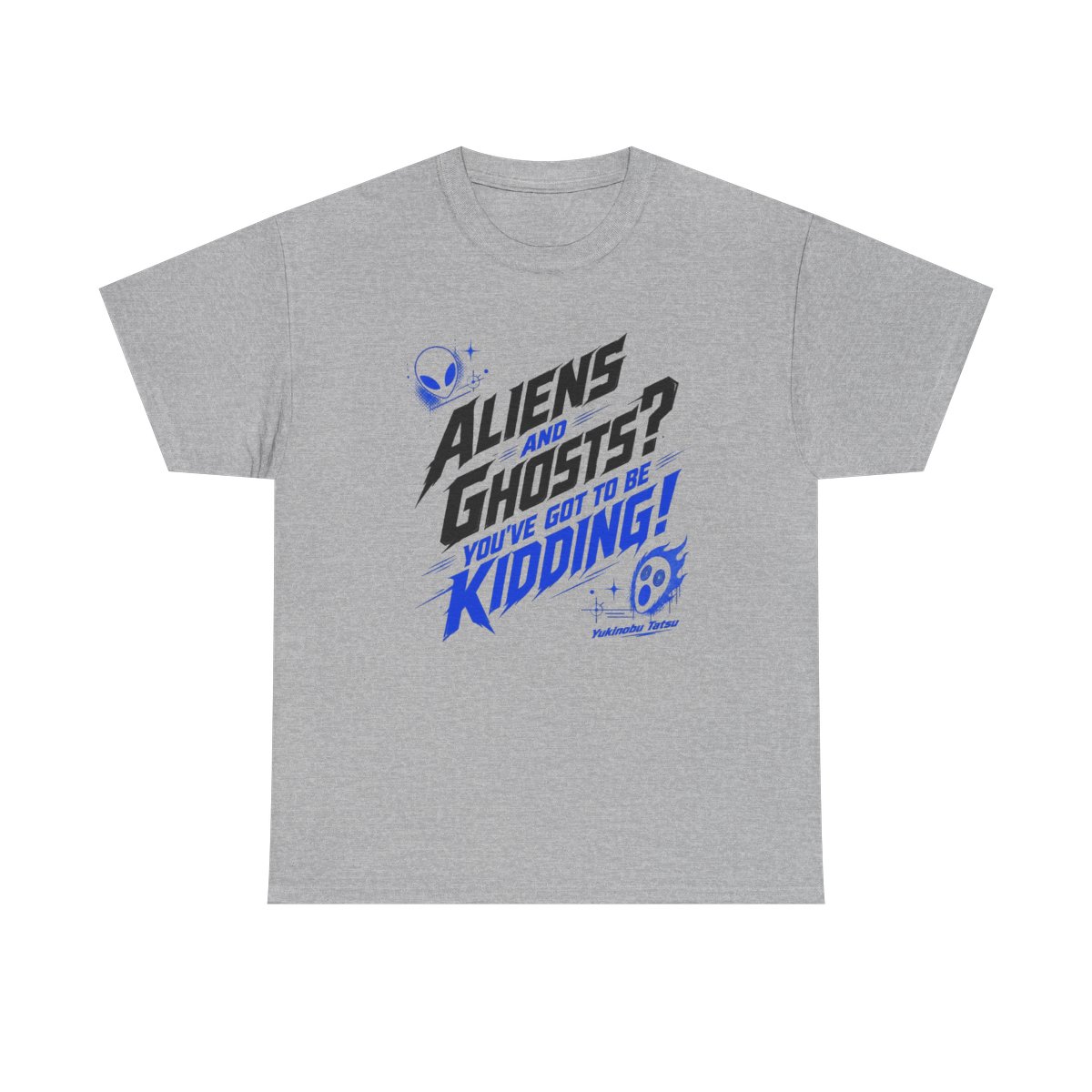 Dandadan "Aliens and Ghosts? You" Unisex Tee - alternate angle 2, merchandise