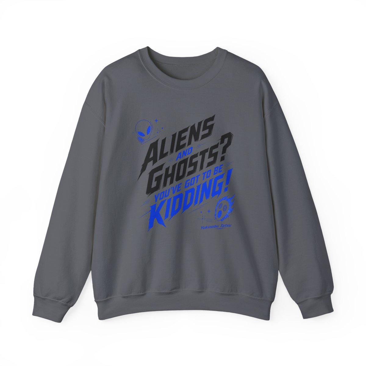 Dandadan "Aliens and Ghosts? You" Crewneck - alternate angle 3, merchandise