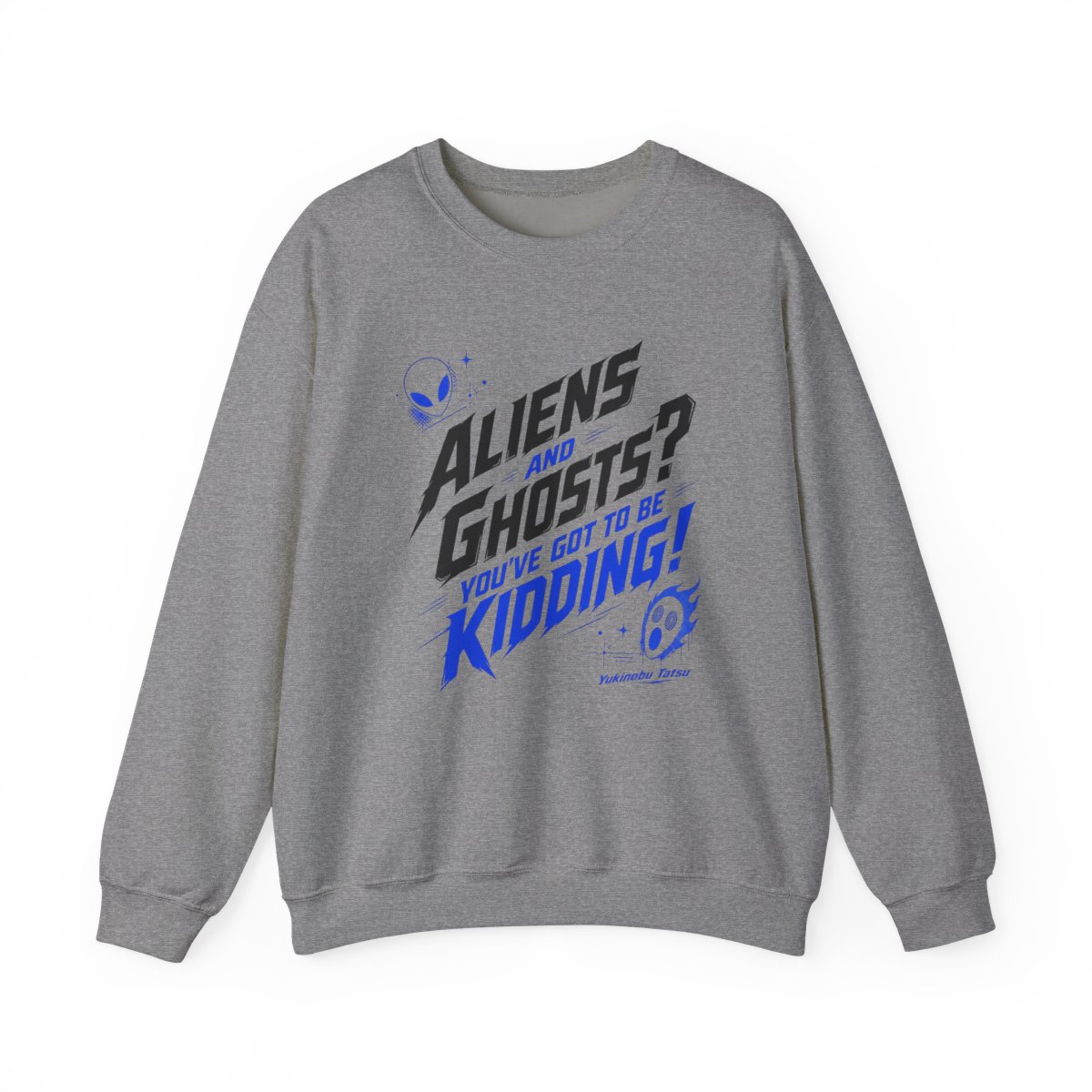 Dandadan "Aliens and Ghosts? You" Crewneck - alternate angle 2, merchandise