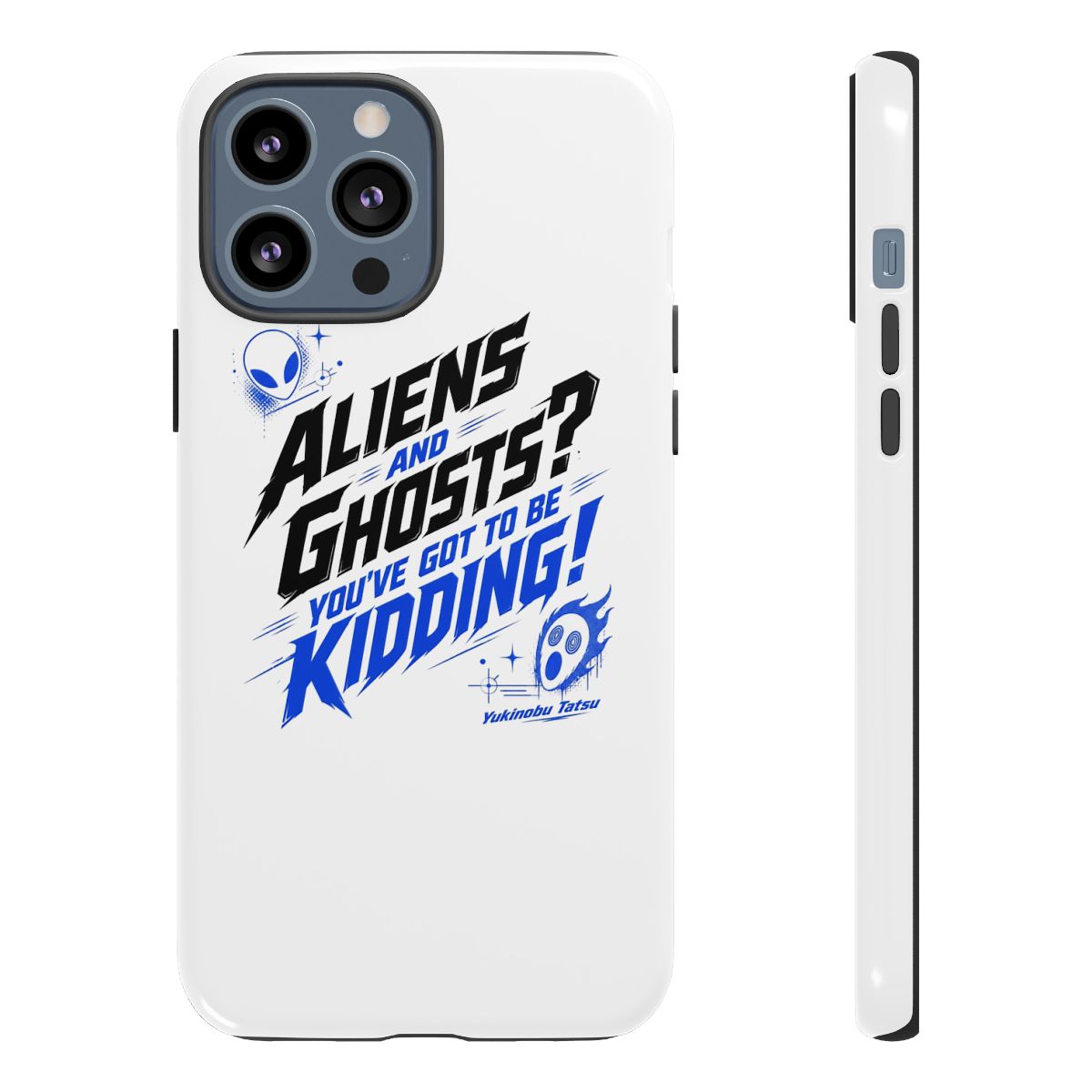 Dandadan "Aliens and Ghosts? You" Phone Case - alternate angle 2, merchandise