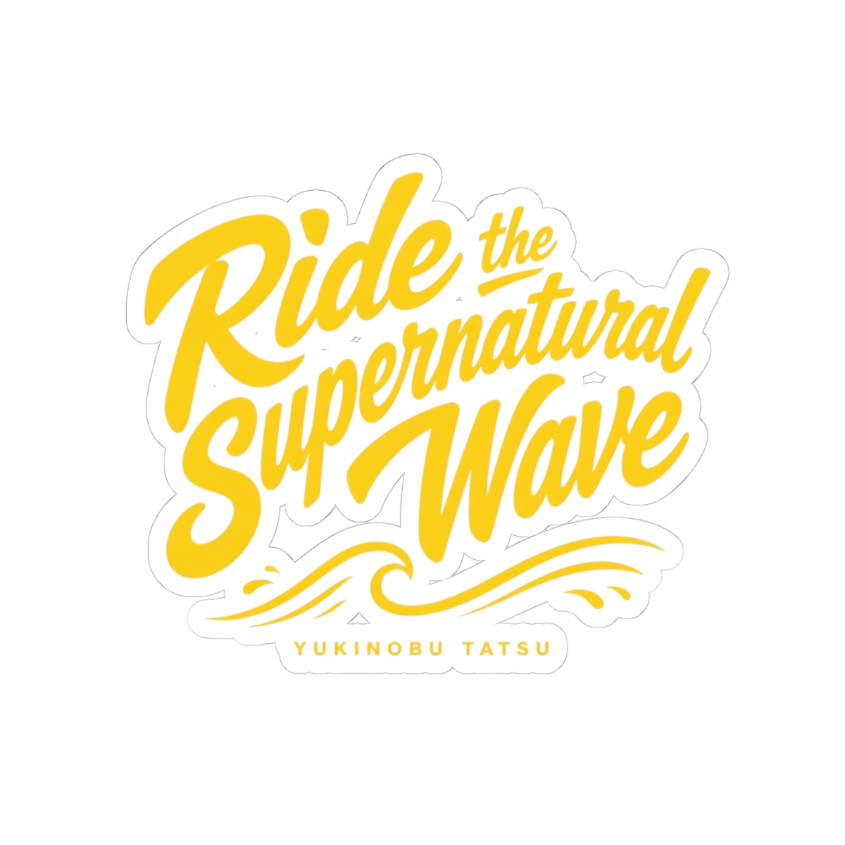 Dandadan "Ride the Supernatural Wave" Sticker