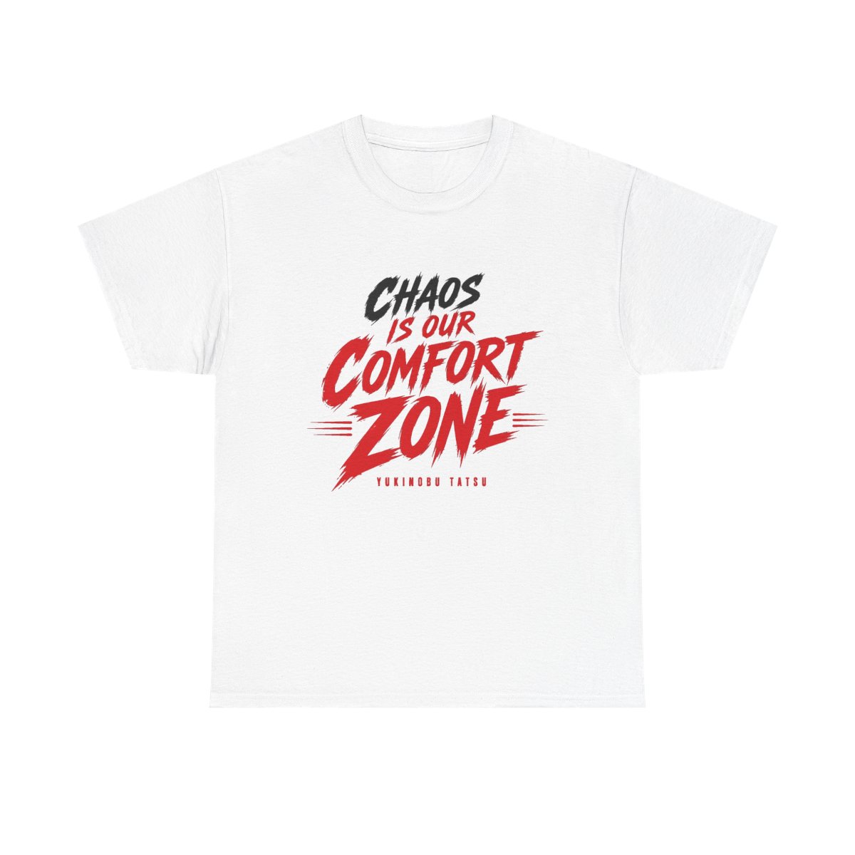 Dandadan "Chaos is Our Comfort Zone" Unisex Tee - alternate angle 3, merchandise