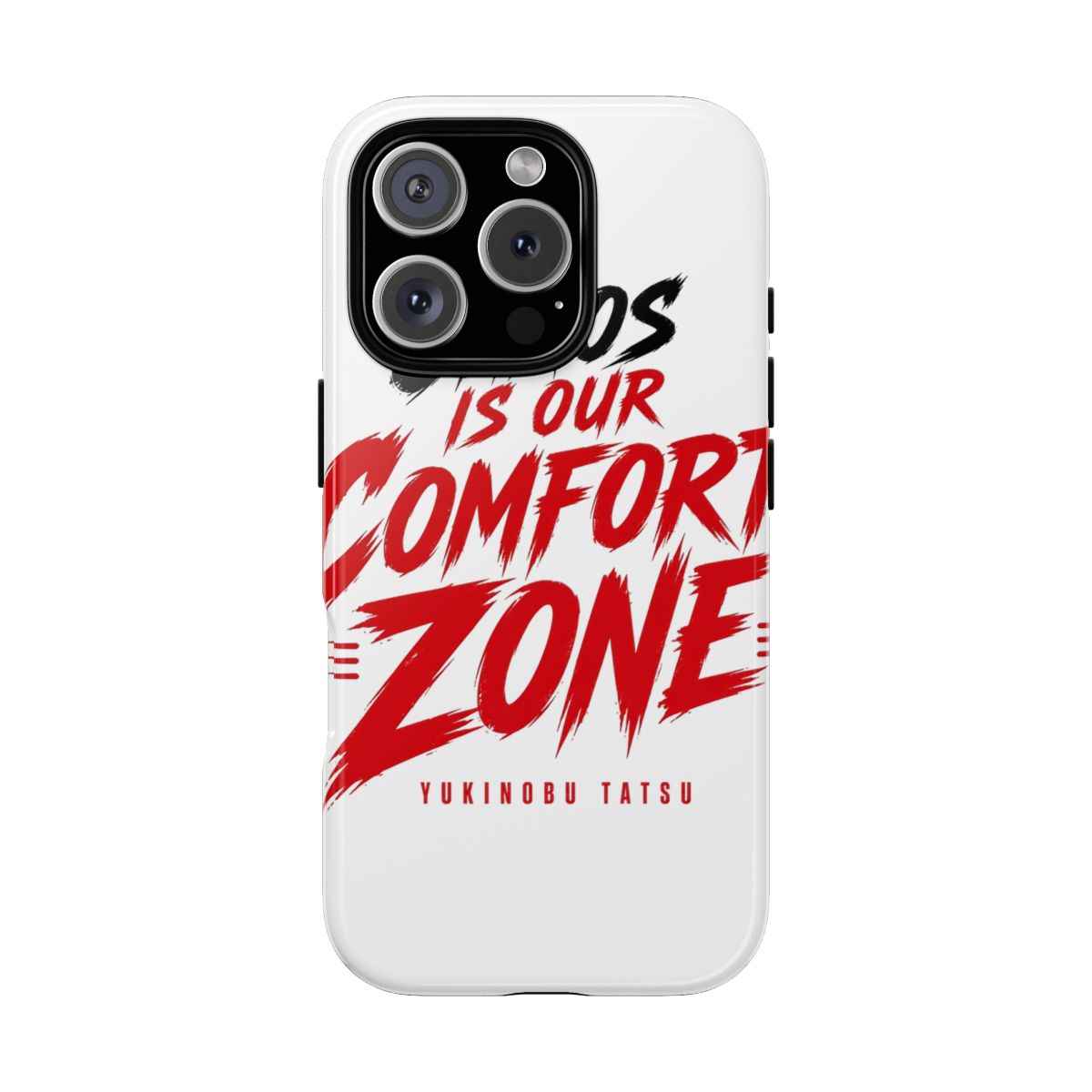 Dandadan "Chaos is Our Comfort Zone" Phone Case - alternate angle 1, merchandise