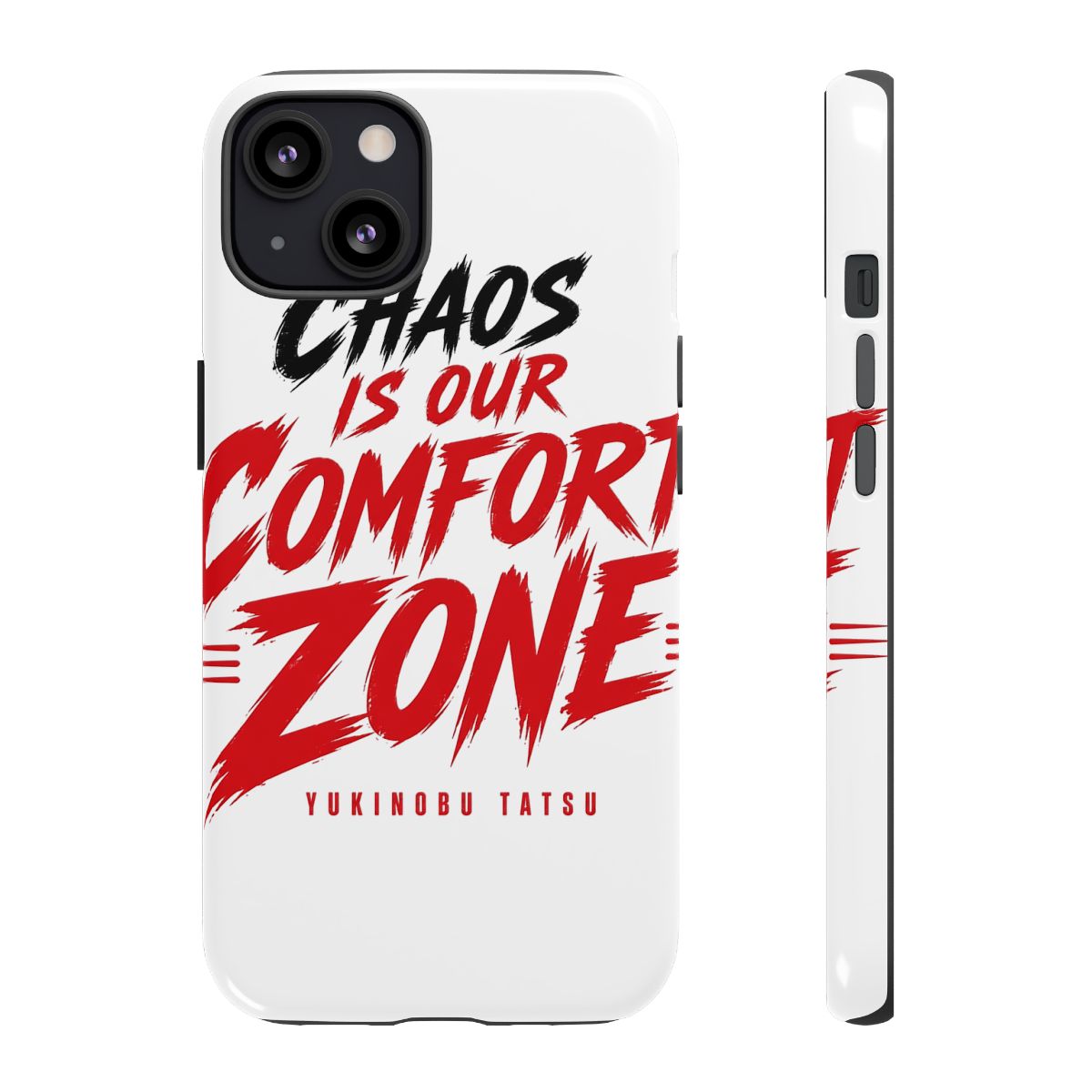 Dandadan "Chaos is Our Comfort Zone" Phone Case - alternate angle 2, merchandise