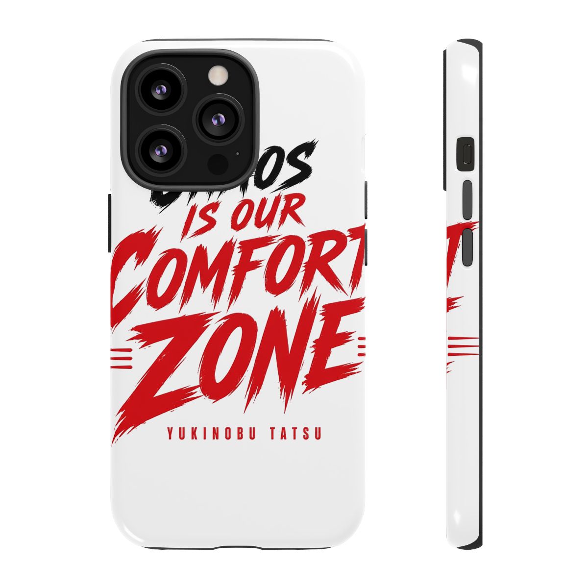 Dandadan "Chaos is Our Comfort Zone" Phone Case - alternate angle 3, merchandise