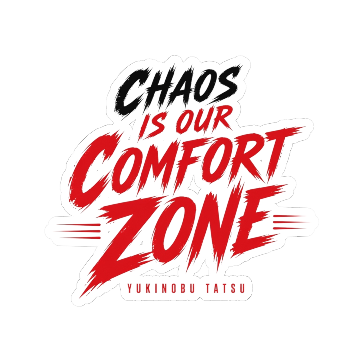 Dandadan "Chaos is Our Comfort Zone" Sticker - Official Stickers merchandise