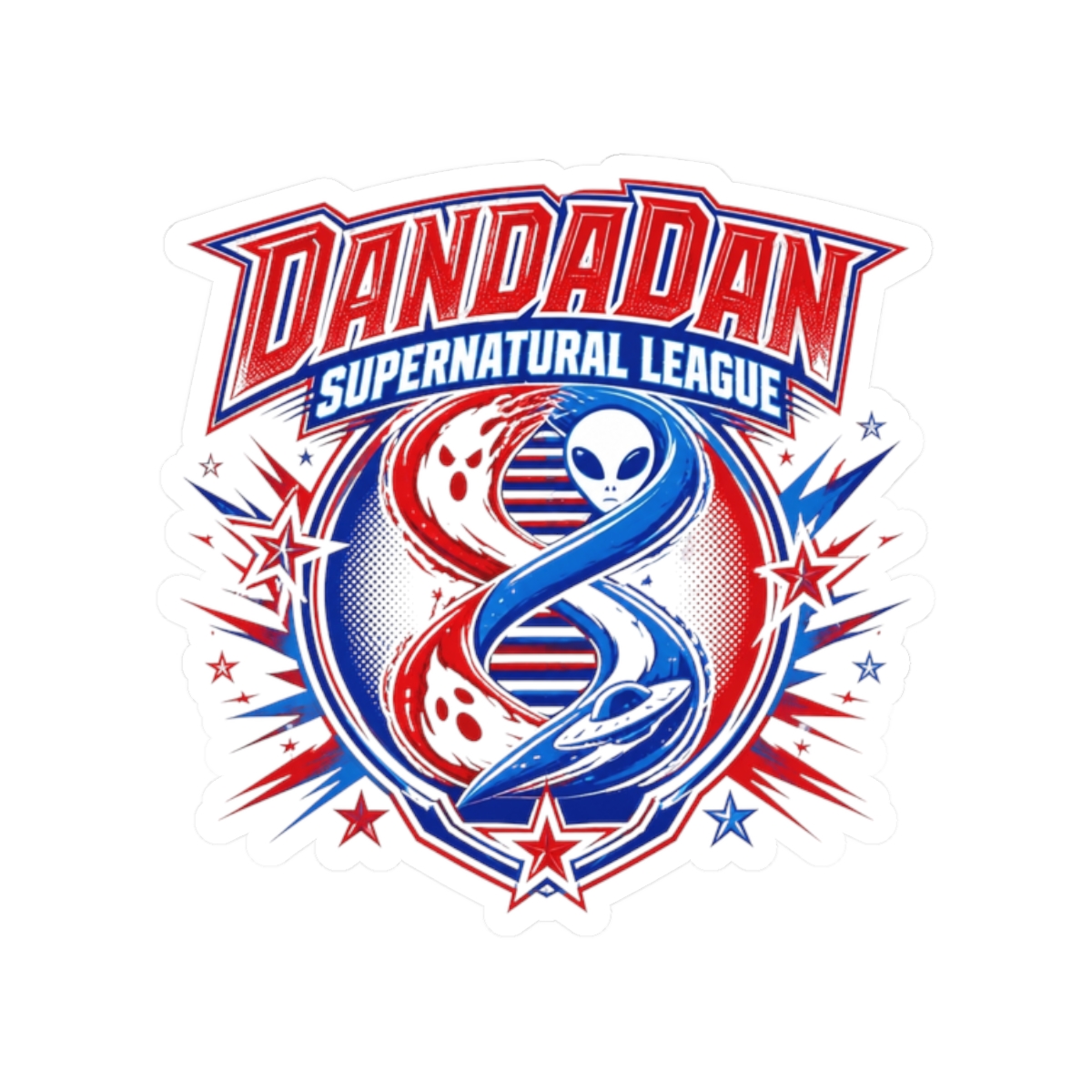 Dandadan "Dandadan Supernatural League" Sticker - Official Stickers merchandise