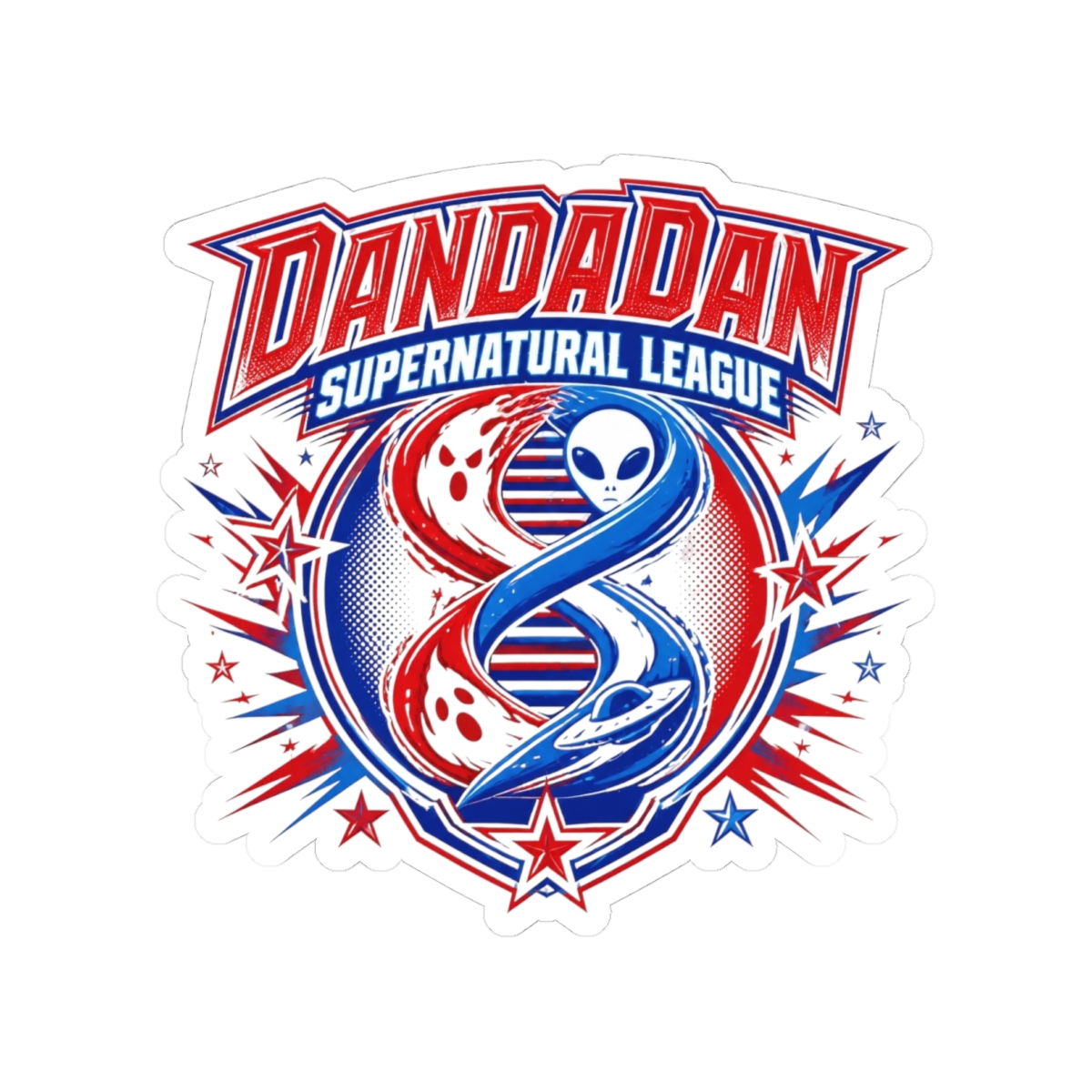 Dandadan "Dandadan Supernatural League" Sticker - Official Stickers merchandise