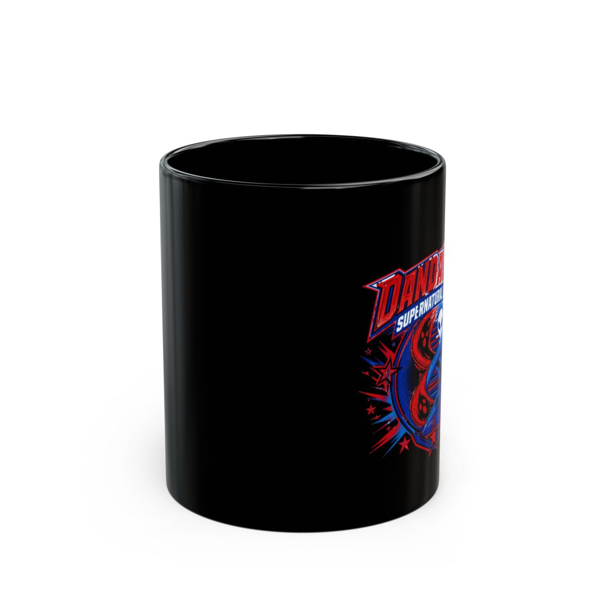 Dandadan "Dandadan Supernatural League" Black Mug - alternate angle 1, merchandise