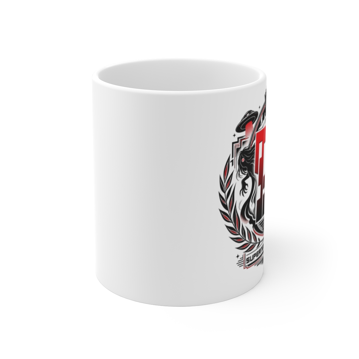 Dandadan "Supernatural Action" White Mug - alternate angle 1, merchandise