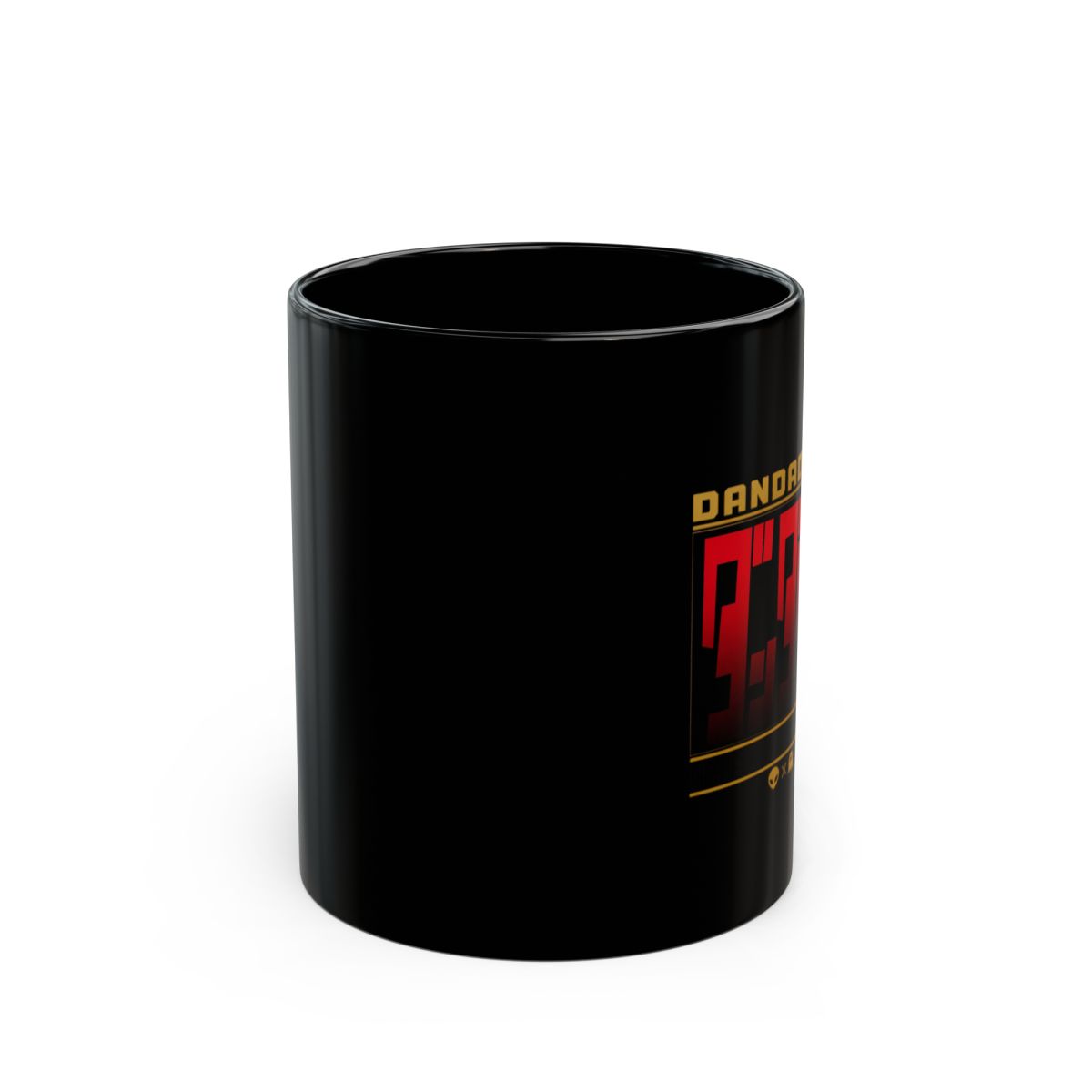 Dandadan "Aliens and Ghosts" Black Mug - alternate angle 1, merchandise