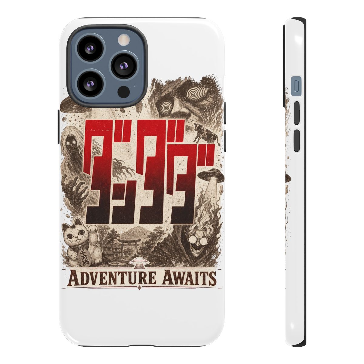 Dandadan "Adventure Awaits" Phone Case - alternate angle 2, merchandise