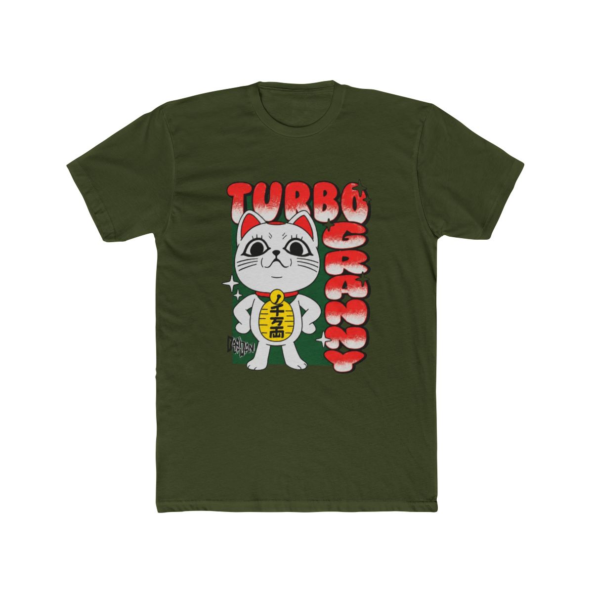 Dandadan Turbo Granny Cat T Shirt #2 - alternate angle 5, merchandise