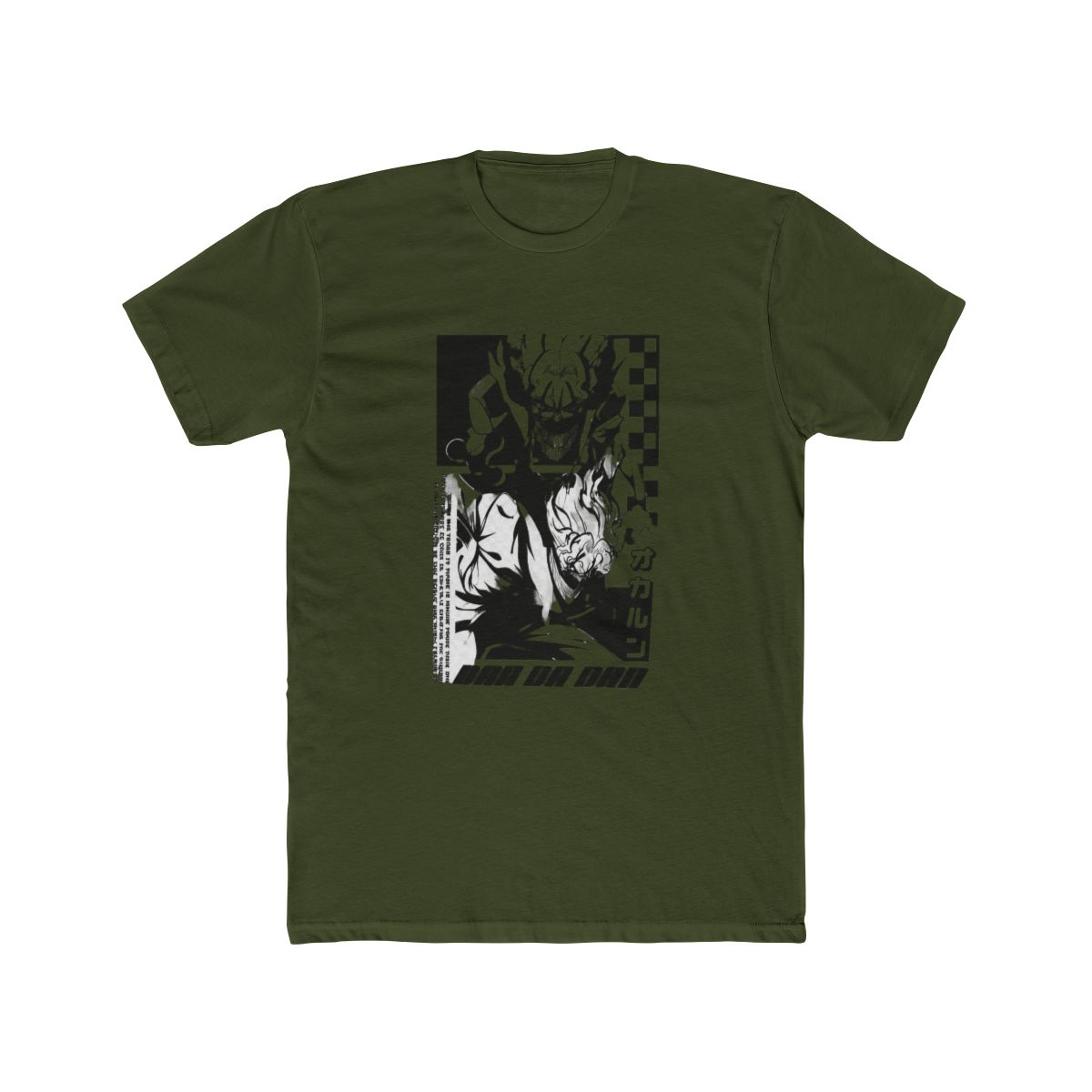 Dandadan Okarun Black & White Jumbo Print T Shirt - alternate angle 5, merchandise