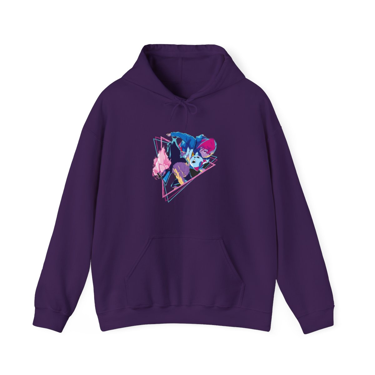 Dandadan - Okarun and Momo Retro Style Hoodie - alternate angle 3, merchandise