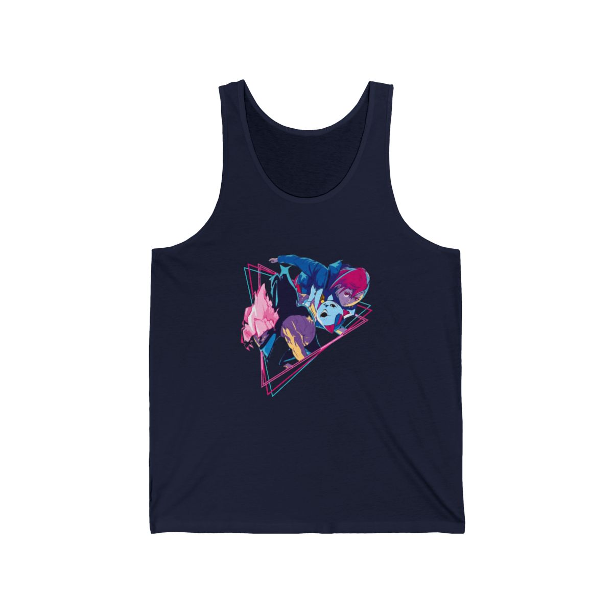Dandadan - Okarun and Momo Retro Style Tank Top - alternate angle 2, merchandise