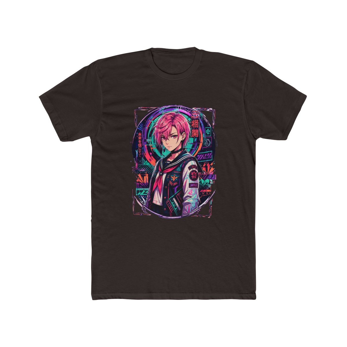 Momo Ayase Dandadan Pink Hair Psychic Medium Portr T Shirt - alternate angle 2, merchandise