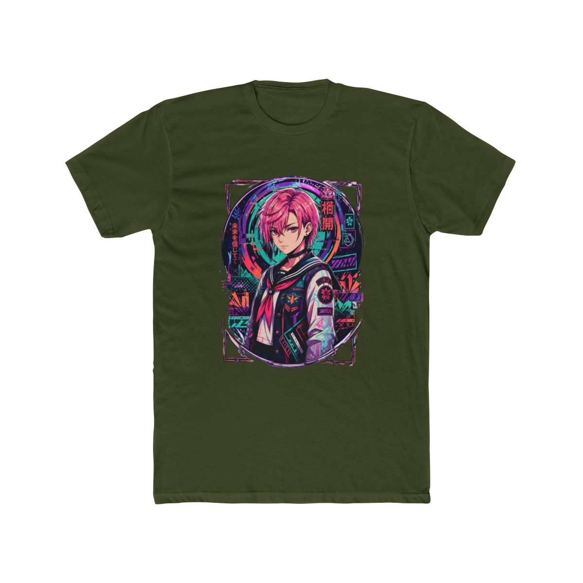 Momo Ayase Dandadan Pink Hair Psychic Medium Portr T Shirt - alternate angle 4, merchandise