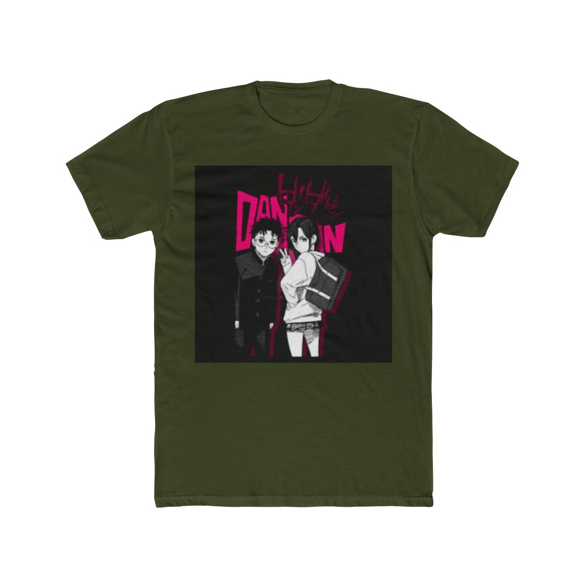 Premium Black & Pink Dandadan T Shirt - alternate angle 4, merchandise