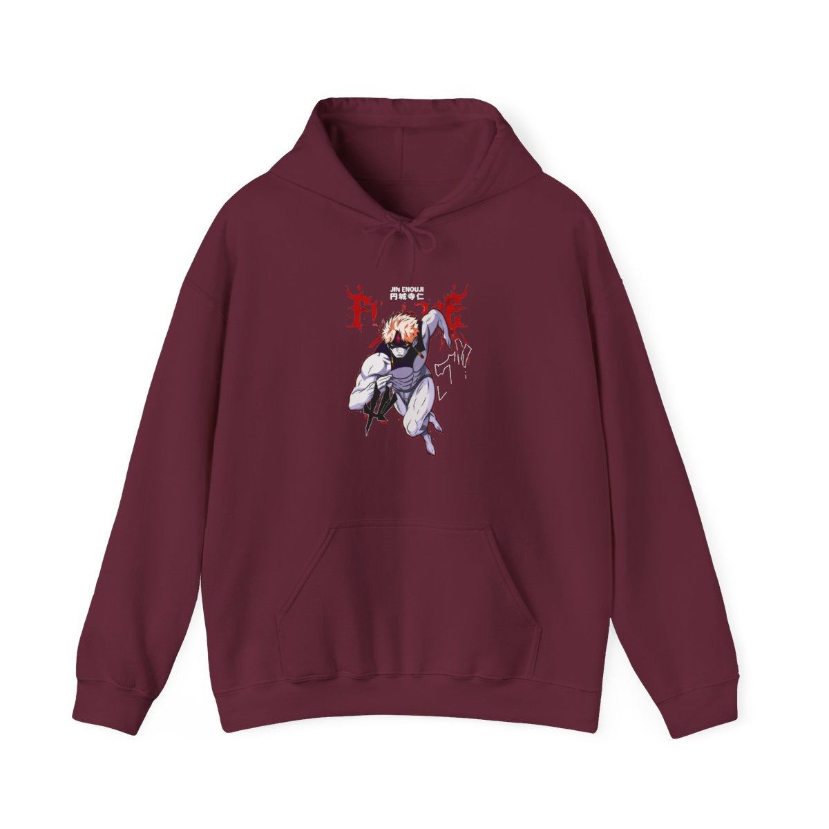Jin Enjoji Dandadan Hoodie Anime Fighter Dynamic - alternate angle 5, merchandise