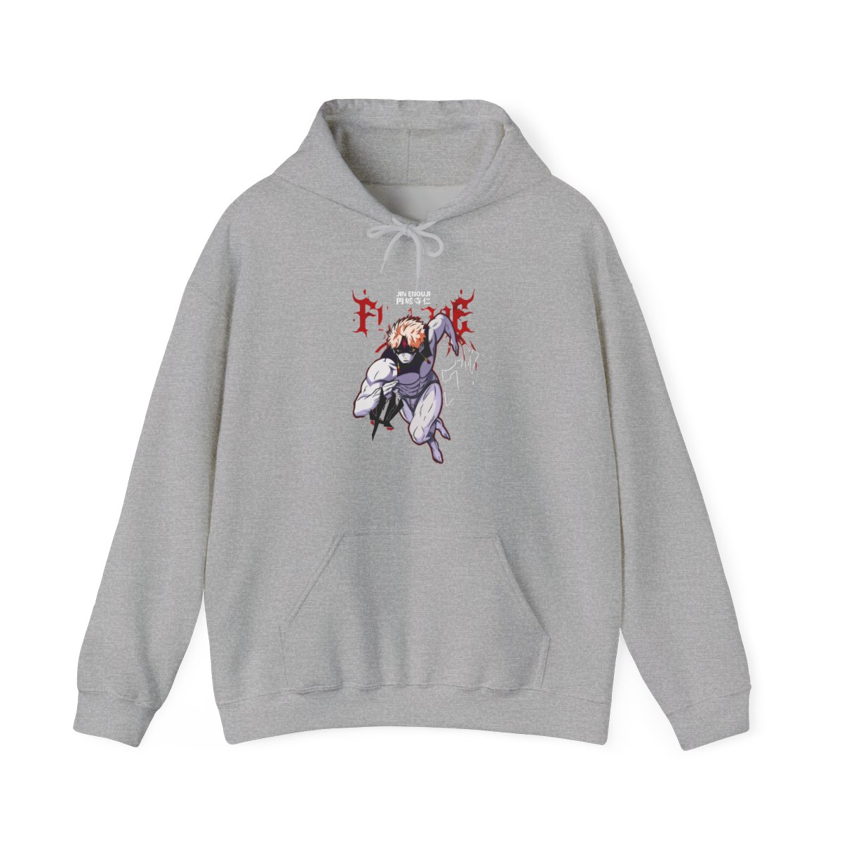 Jin Enjoji Dandadan Hoodie Anime Fighter Dynamic - alternate angle 3, merchandise