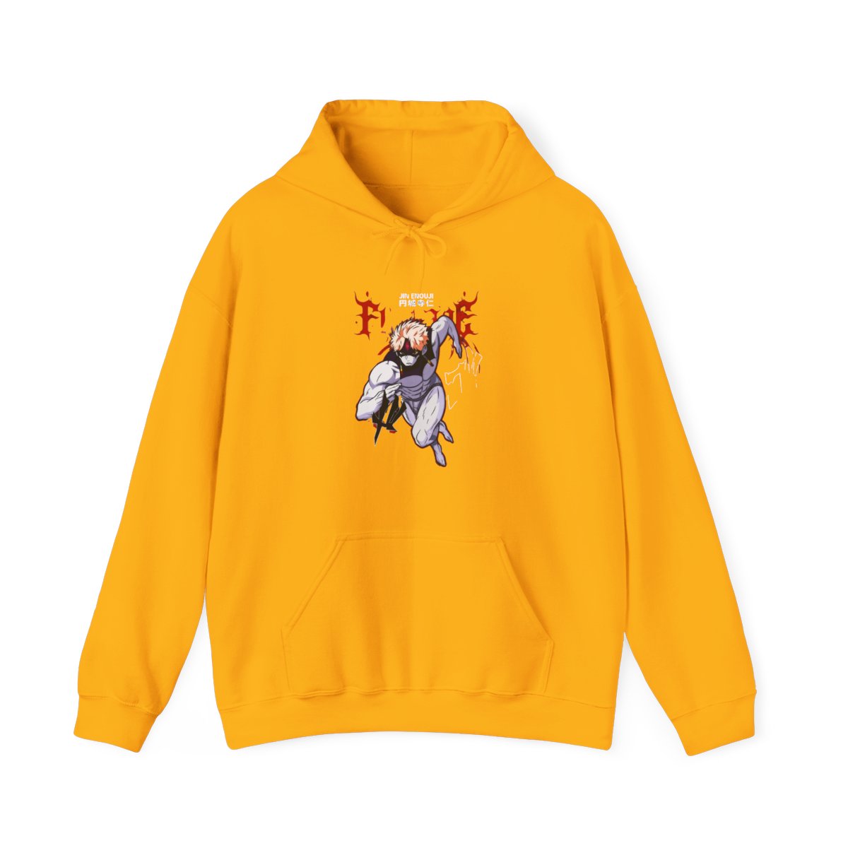 Jin Enjoji Dandadan Hoodie Anime Fighter Dynamic - alternate angle 4, merchandise