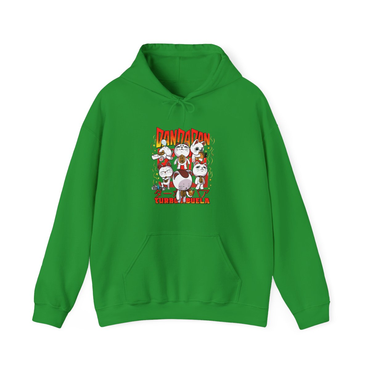 Dandadan Turbo Granny Hoodie Cat Spirits Anime Jumper - alternate angle 2, merchandise