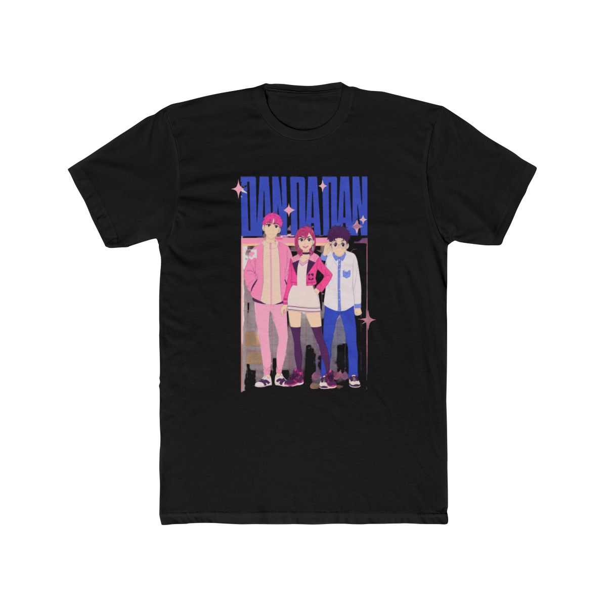 Dandadan Trio Pink T Shirt - alternate angle 4, merchandise