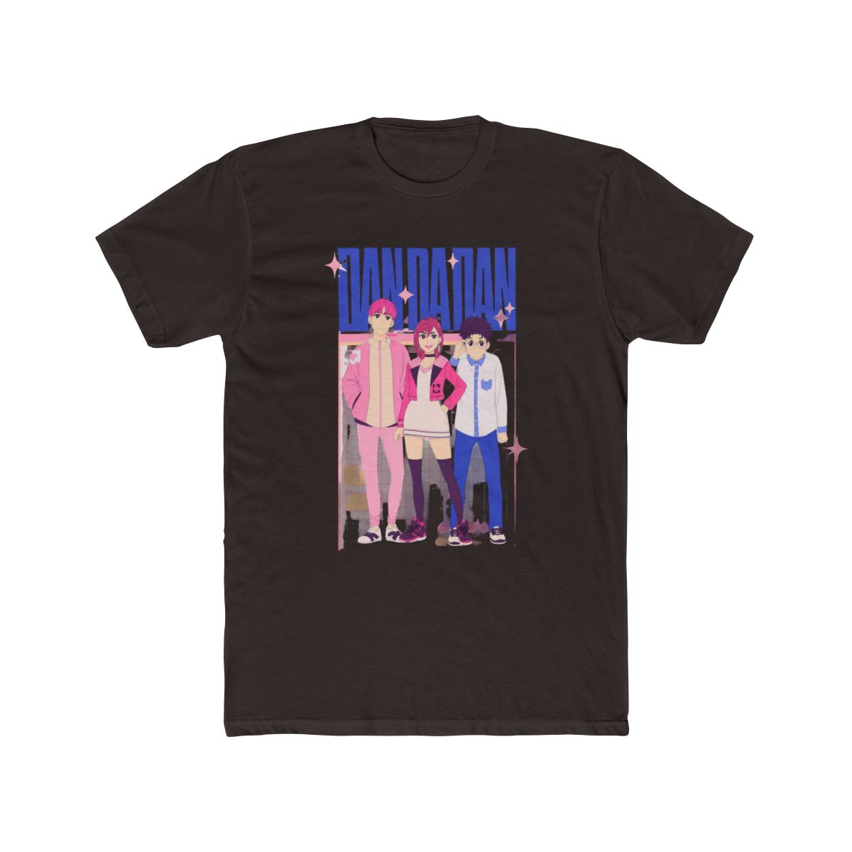 Dandadan Trio Pink T Shirt - alternate angle 3, merchandise