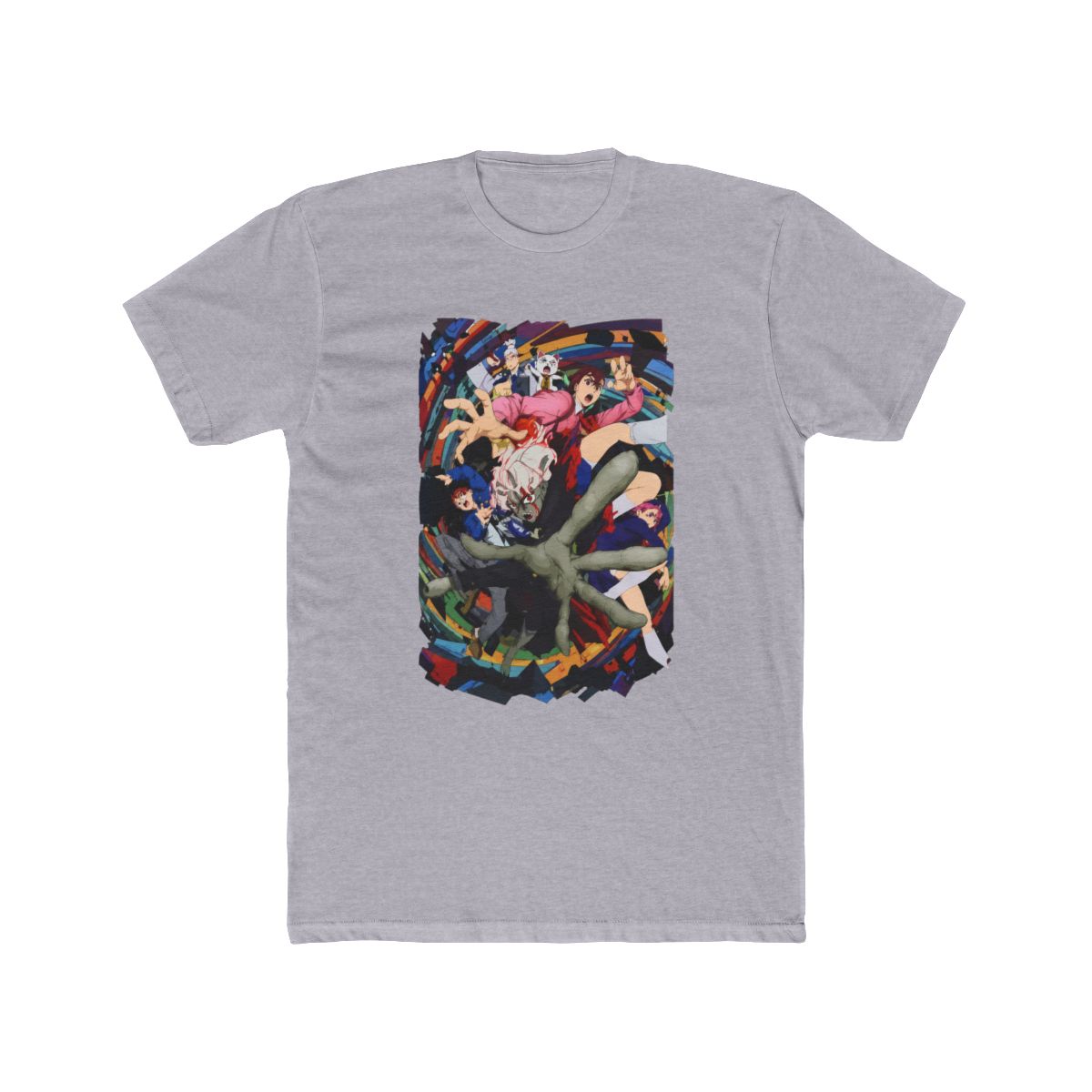 Dandadan Group Spiral Poster Girls T Shirt - alternate angle 2, merchandise
