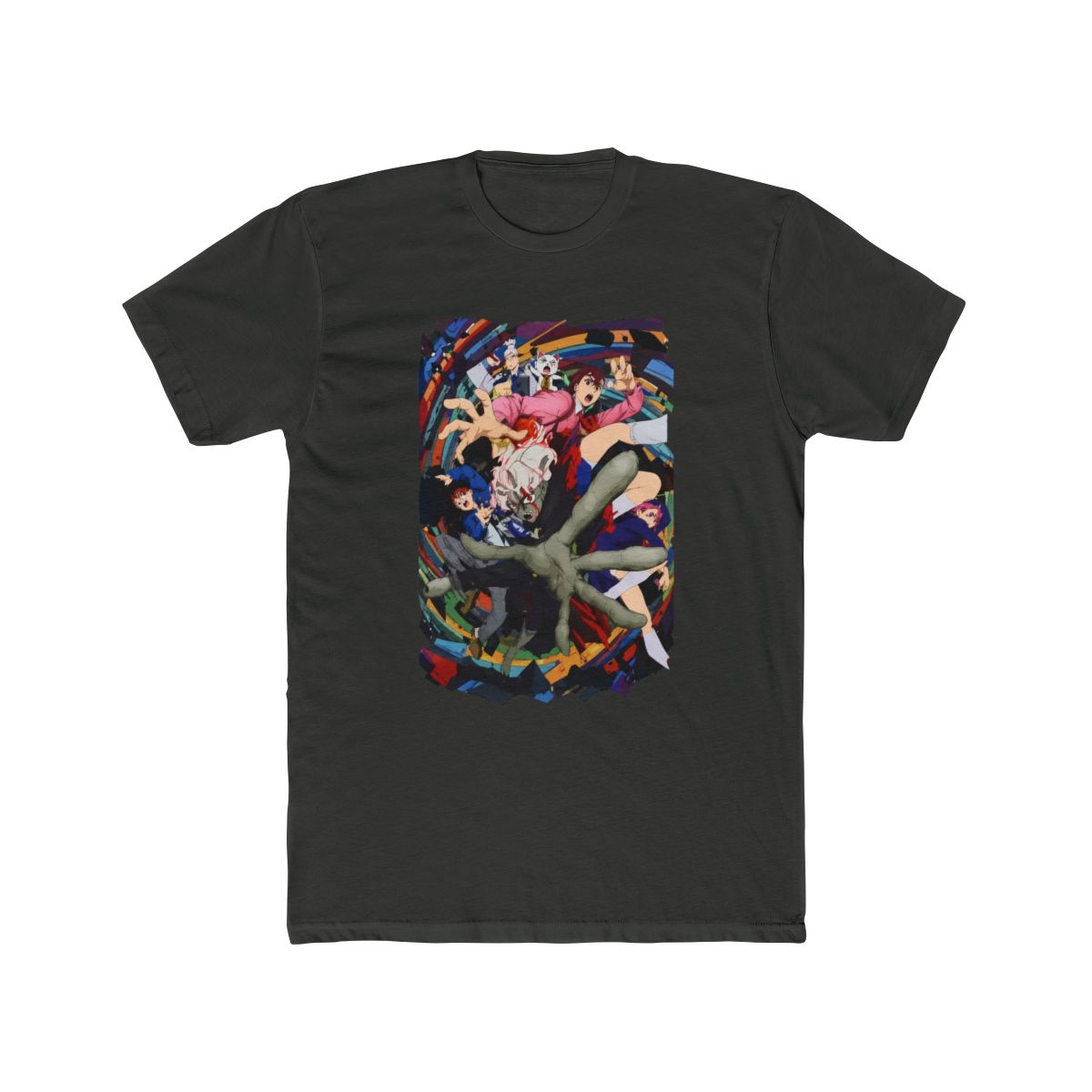 Dandadan Group Spiral Poster Girls T Shirt - alternate angle 5, merchandise